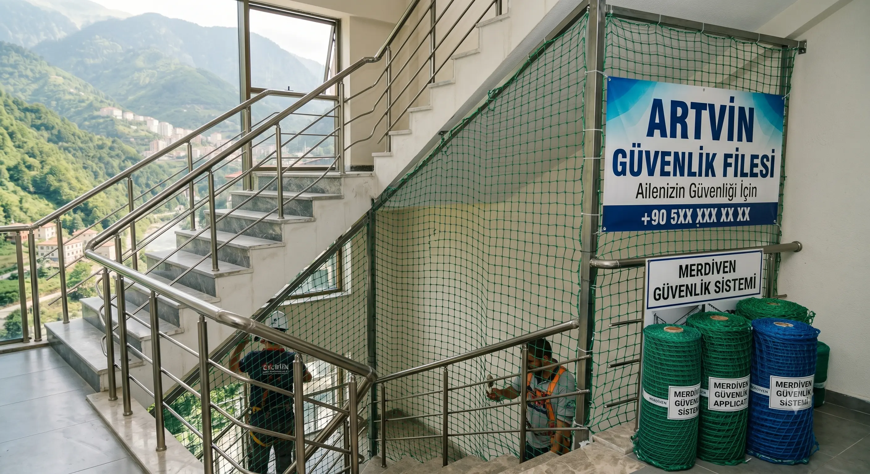 Artvin Merdiven Güvenlik Filesi